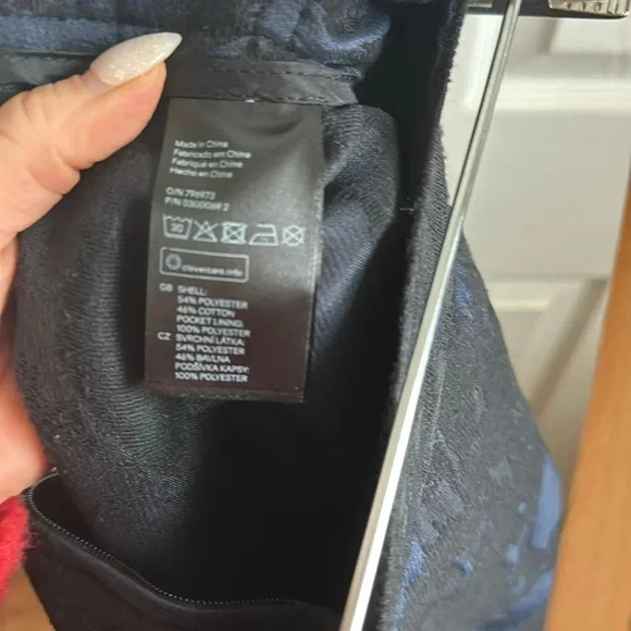 H&M Navy and Black Midi Skirt size 8 - Picture 6 of 6